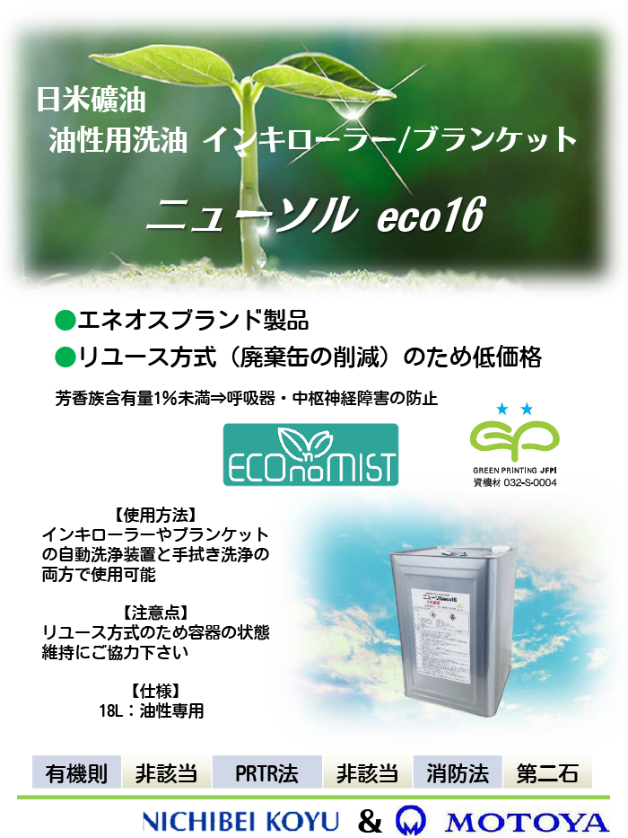 油性用洗油ニューソル eco16