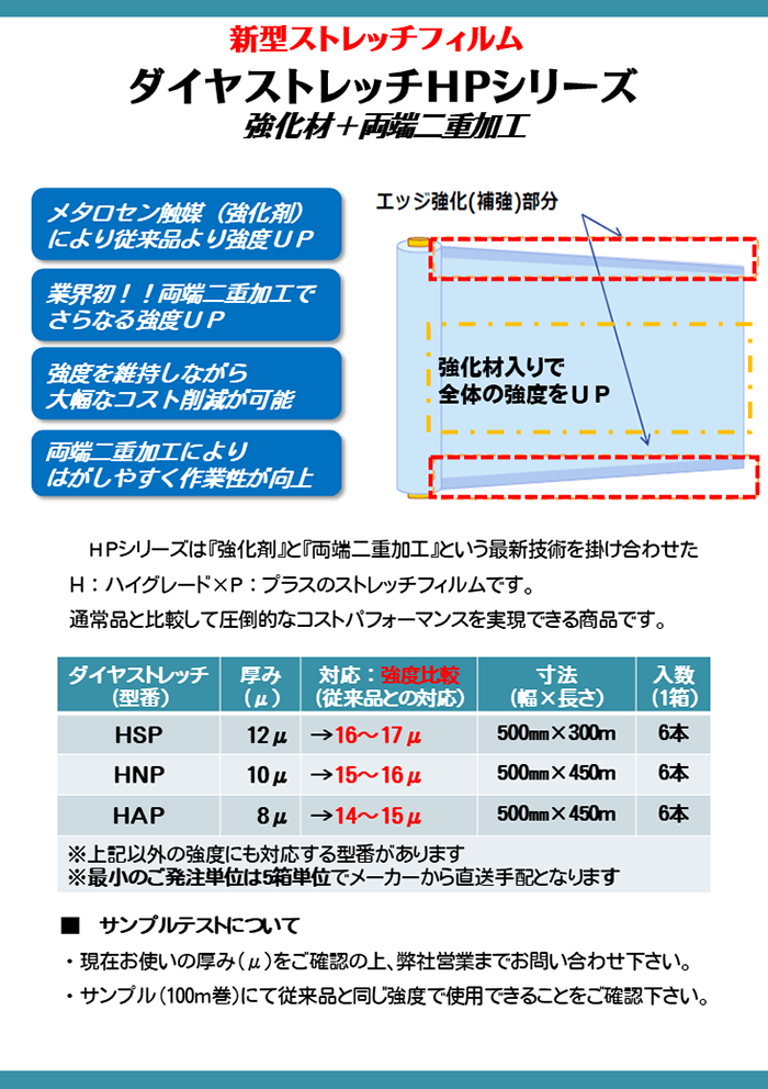 ダイヤストレッチHPシリーズ